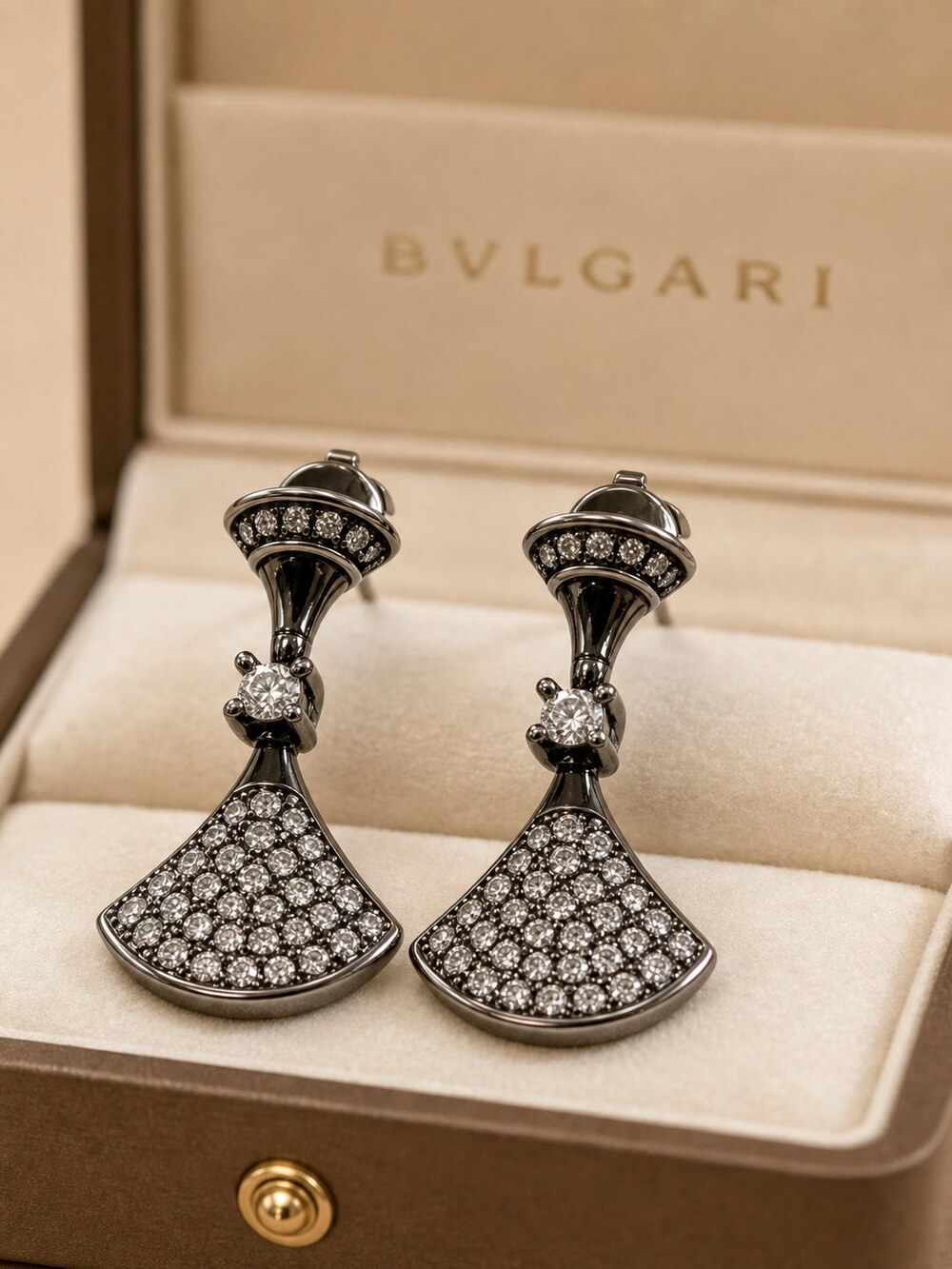 Bulgari Refined Statement Earrings Style 1ai | New with Box - Picture 4 of 9